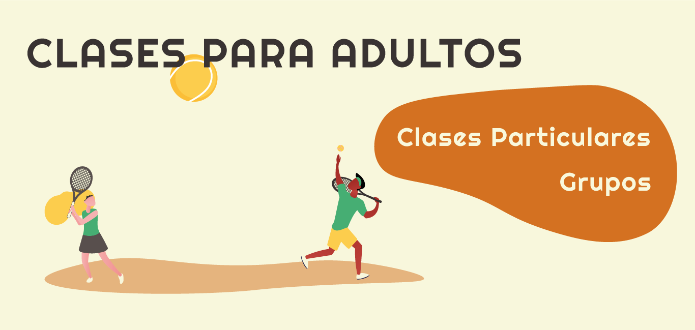 clases de tenis para adultos, clases particulares de tenis o clases en grupo con horarios flexibles